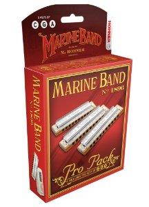 Hohner Harmonica - Marine Band Pro Pack