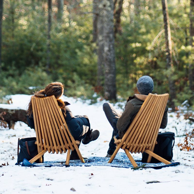 Tamarack Wood Folding Patio Chair - CleverMade