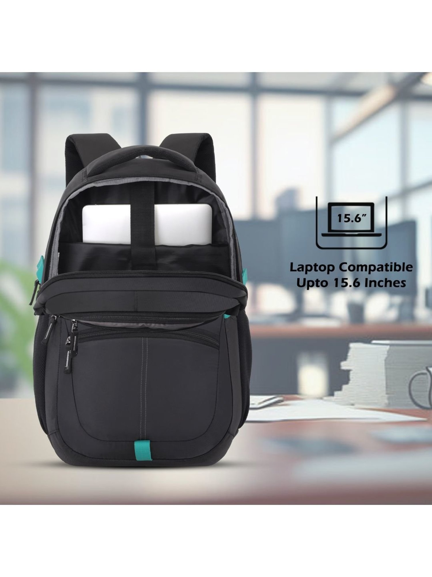 LAVIE SPORT Black Solid Laptop Backpack