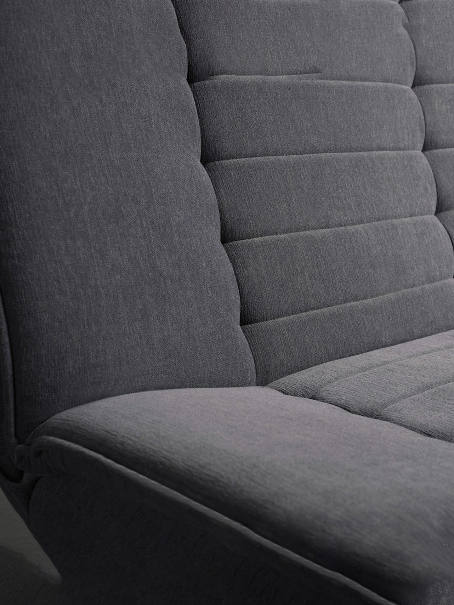 Sleepyhead Ash Grey Fabric Foldable 3 Seater Sofa Cum Bed