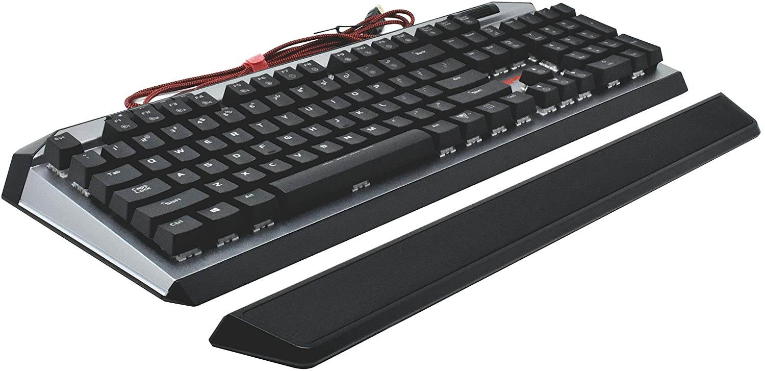 Patriot Viper Gaming V765 Mechanical RGB Illuminated Gaming Keyboard w/Media Controls - Kailh Box Switches, 104-Standard Keys, Removable Magnetic Palm Rest