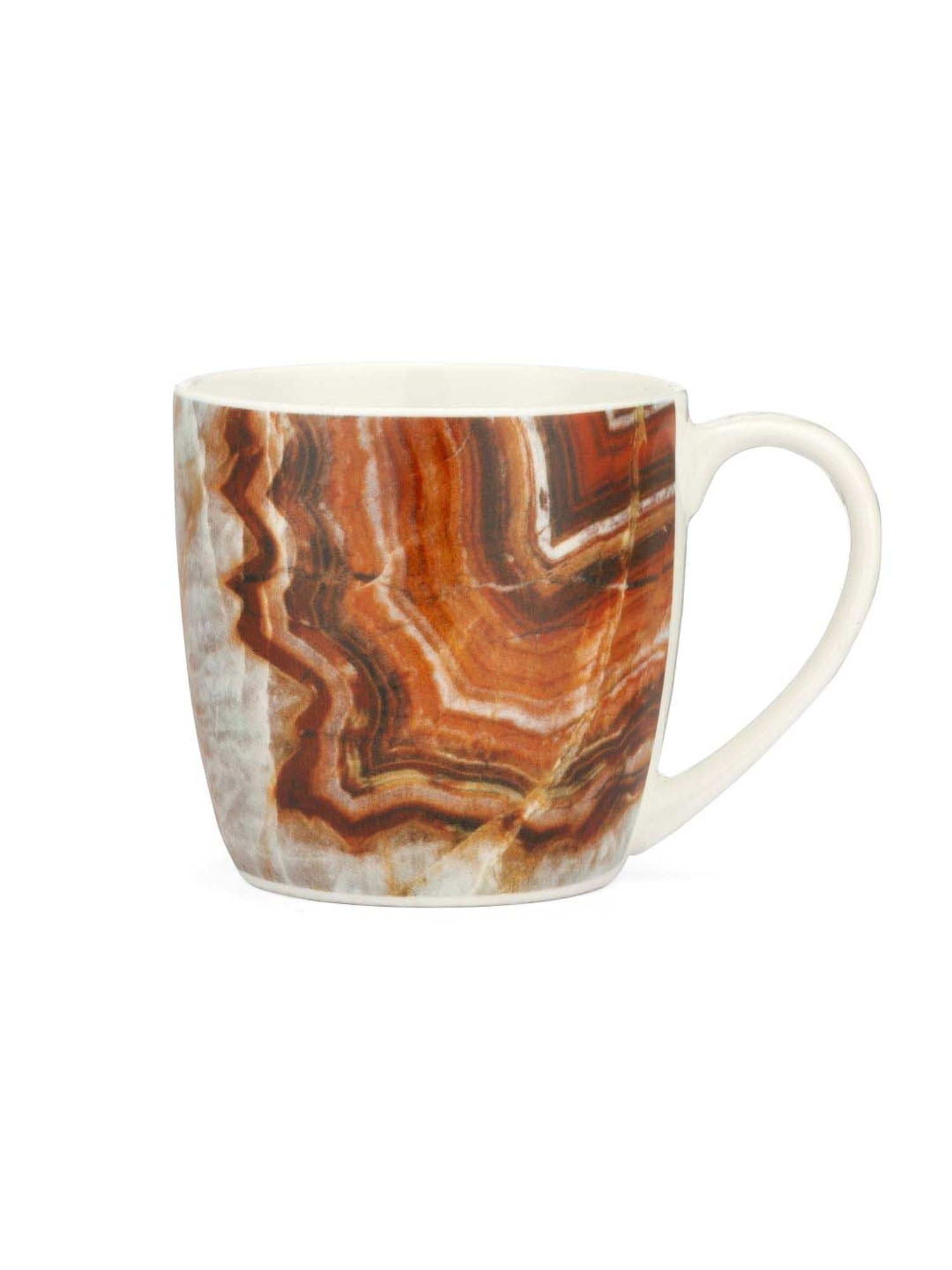 Clay Craft Multicolor Ceramic Coffee Mug (0.18 L) - Set of 6