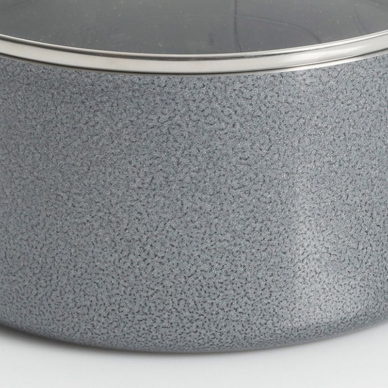 Oster Pallermo Aluminum 1.5 Quart Sauce Pan with Glass Lid in Gray