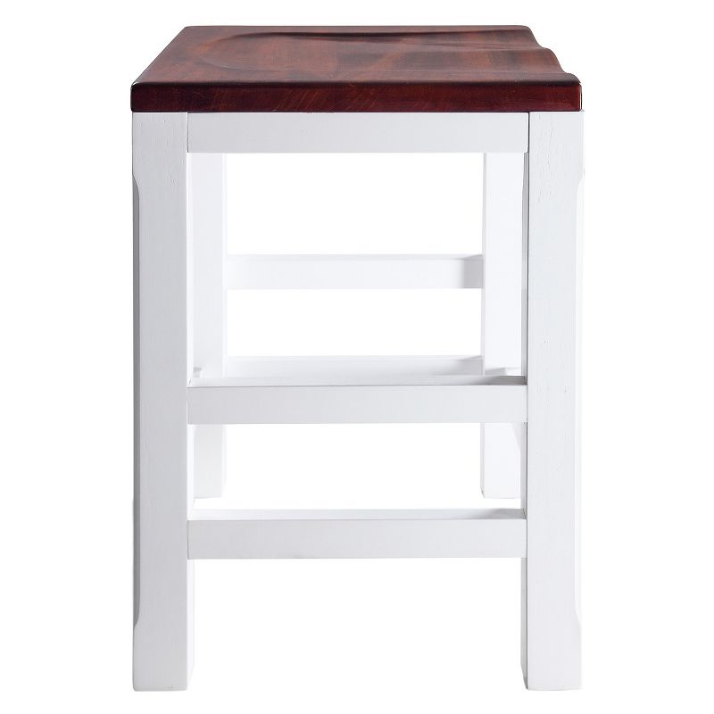 Brant Bar Counter Height Barstool - Vintage White - Haven Home