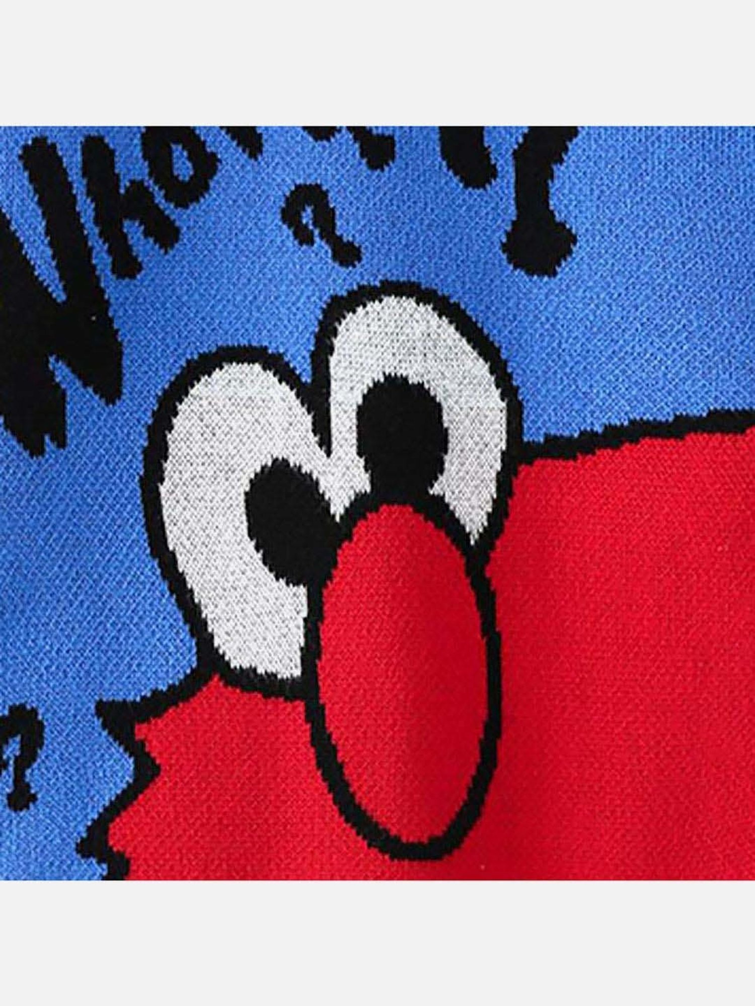 Little Surprise Box Kids Blue & Red Printed Full Sleeves Sweater