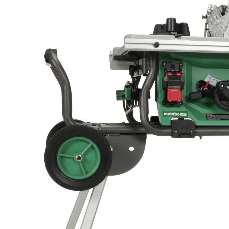 Metabo HPT C10RJSM 15 Amp 10 in. Corded Table Saw with Fold and Roll Stand