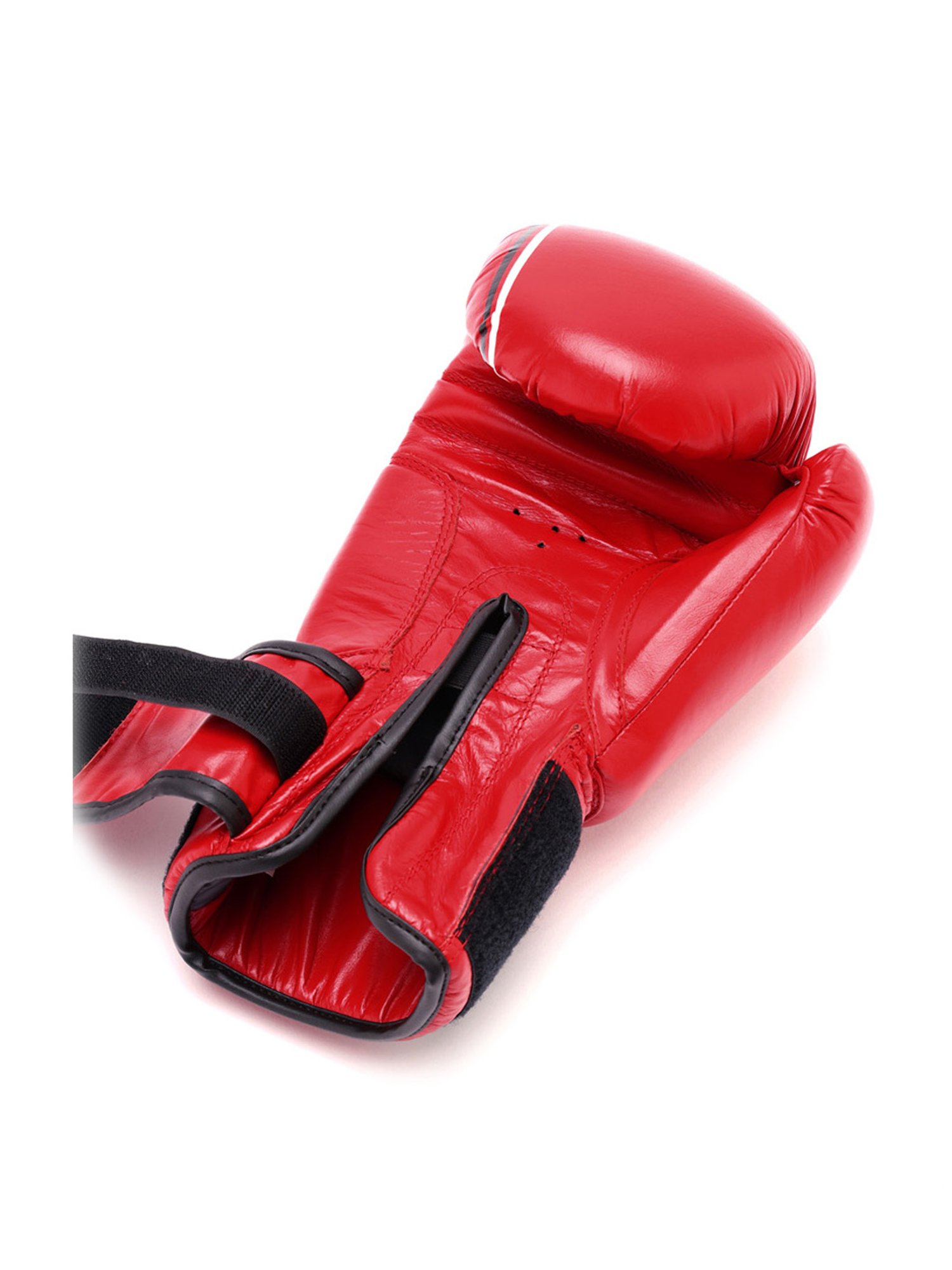 Cultsport Premium Leather Boxing Gloves with Antimicrobial Lining (Red)