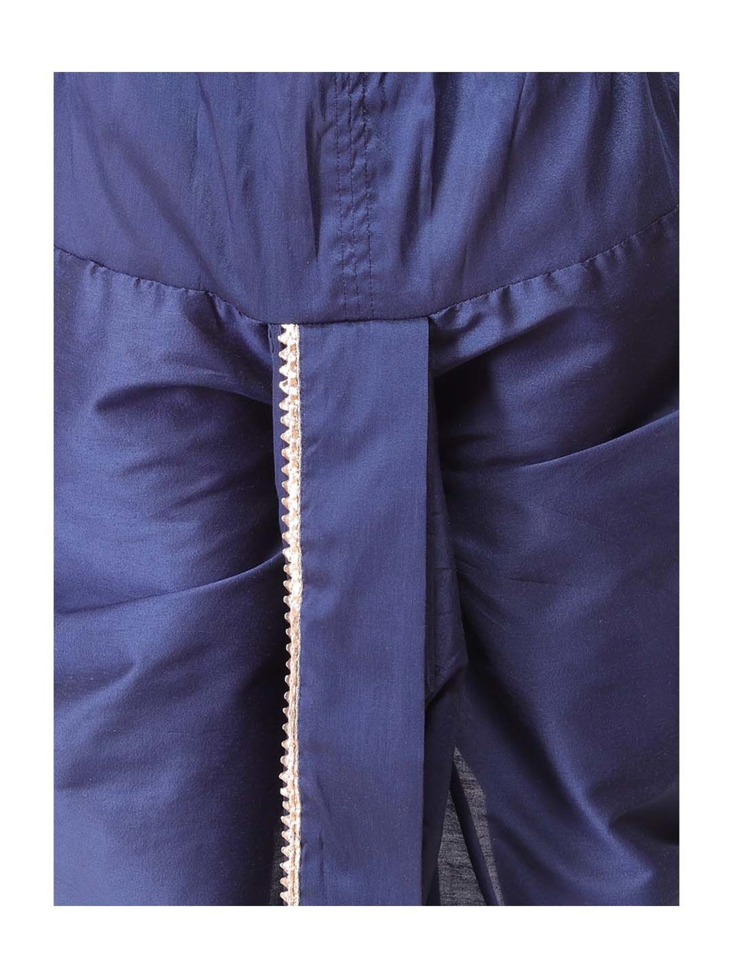 TABARD Kids White & Blue Cotton Printed Kurta Set