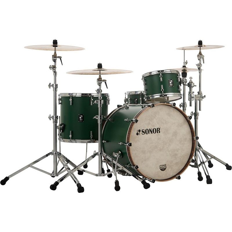 Sonor SONOR SQ1 3-Piece Shell Pack with 22 in. Bass Drum Roadster Green