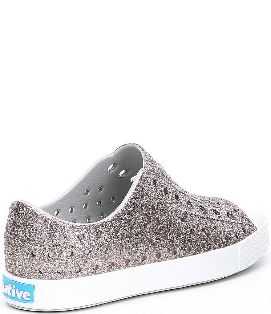 Native Girls' Jefferson Bling Glitter Slip-On Sneakers (Toddler)