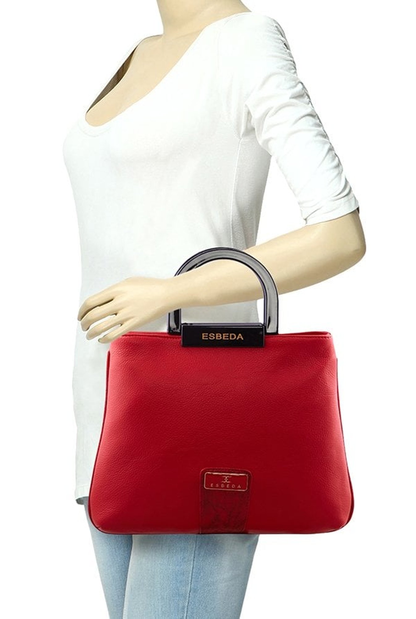 Esbeda Red Solid Handbag