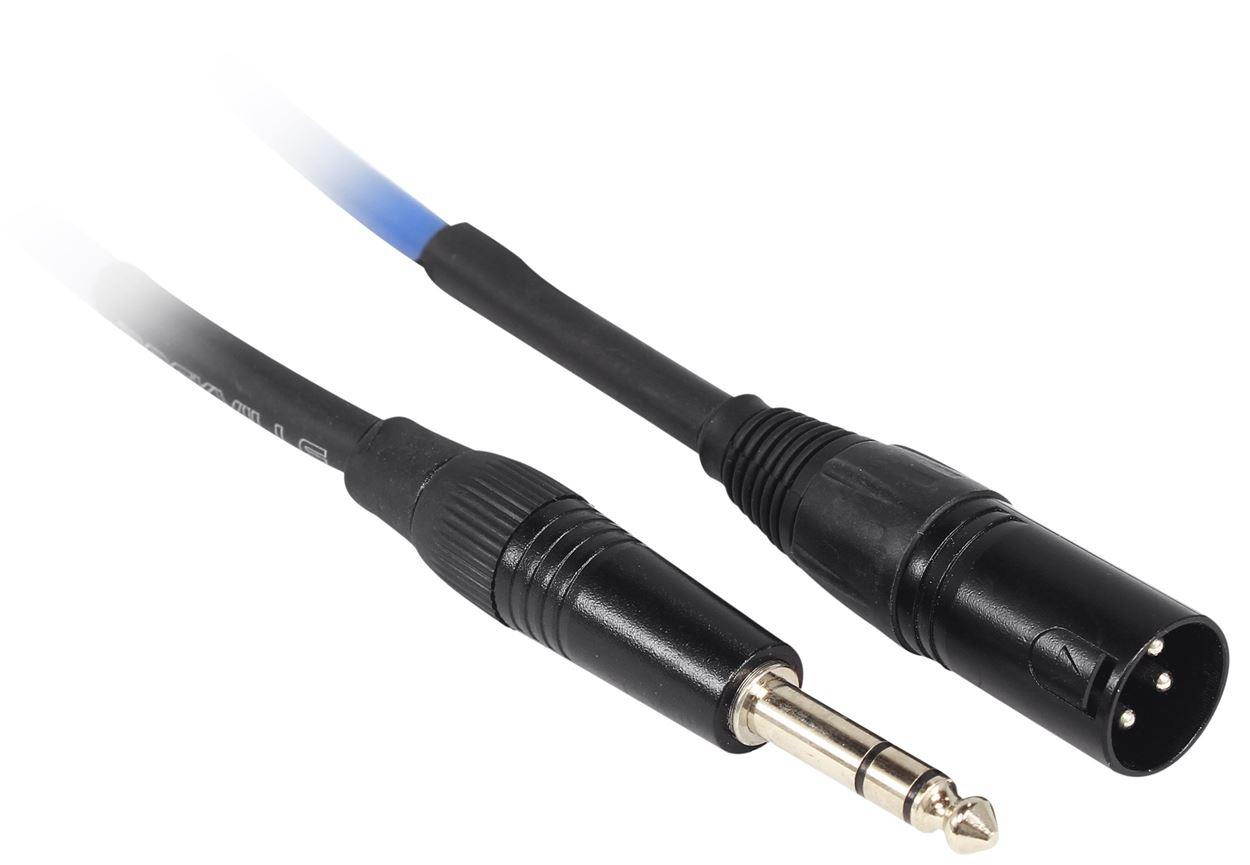 4 Rockville RCXMB1.5BL Blue 1.5' Male REAN XLR to 1/4'' TRS Balanced Cables