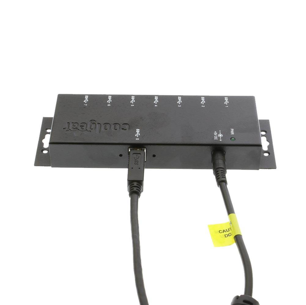 Coolgear 7-Port USB 3.0 Hub w/ Surge Protection  36W AC Adapter