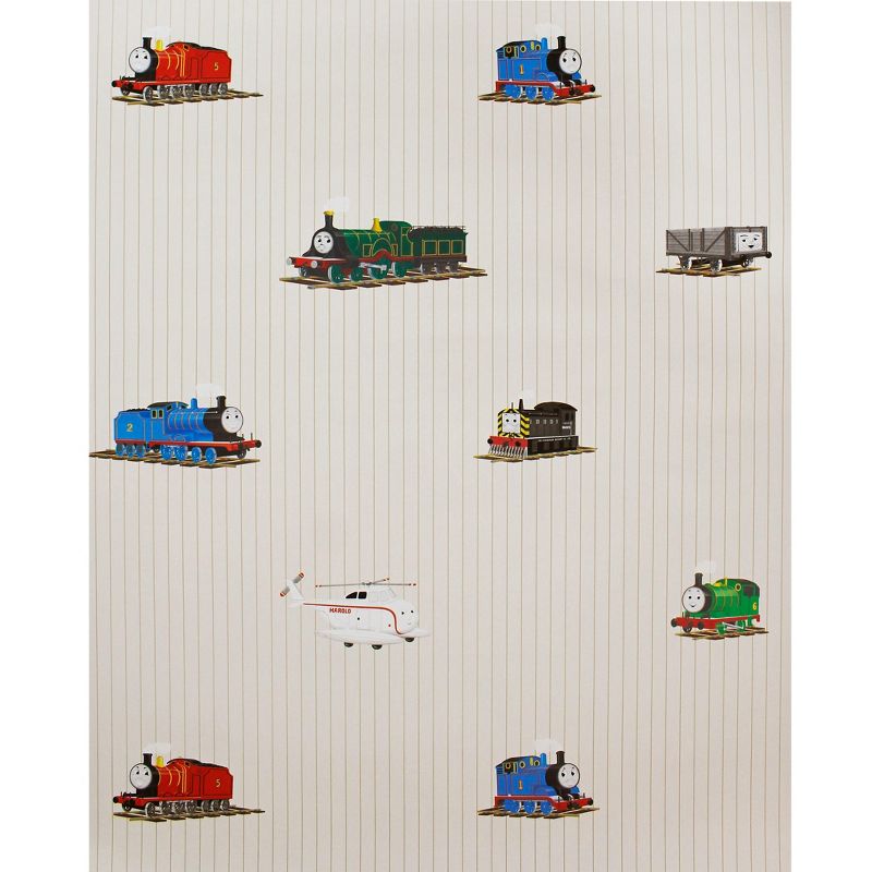 Thomas the Train and Friends Pinstripe Wallpaper - Thomas & Friends..