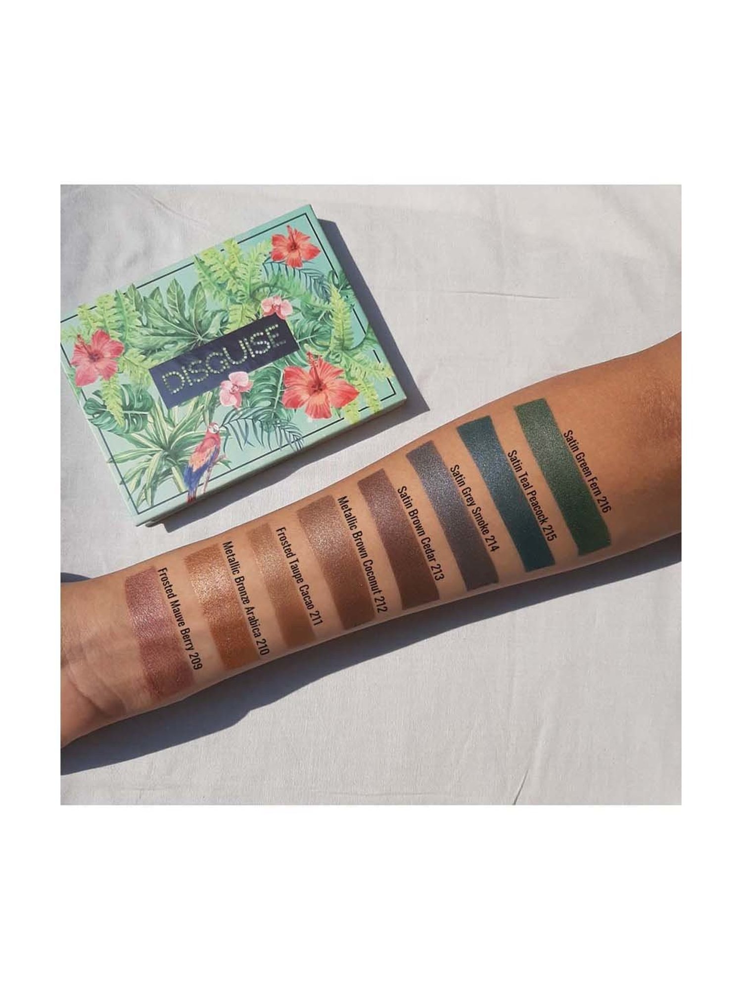 Disguise Cosmetics Satin Smooth Eyeshadow Squares Satin Grey Smoke 214 - 4.5 Gm