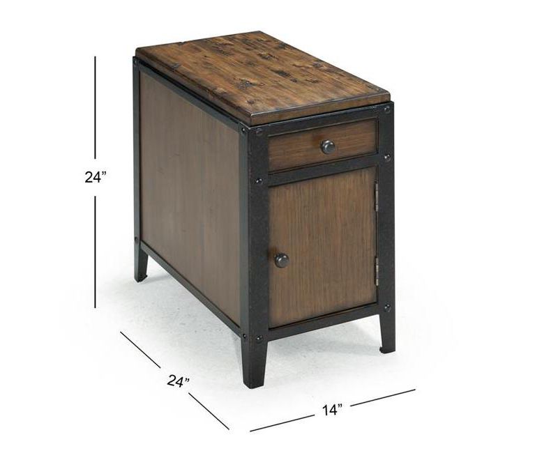 T1755 Pinebrook 1-Door Chairside Table - Magnussen Home Furnishings