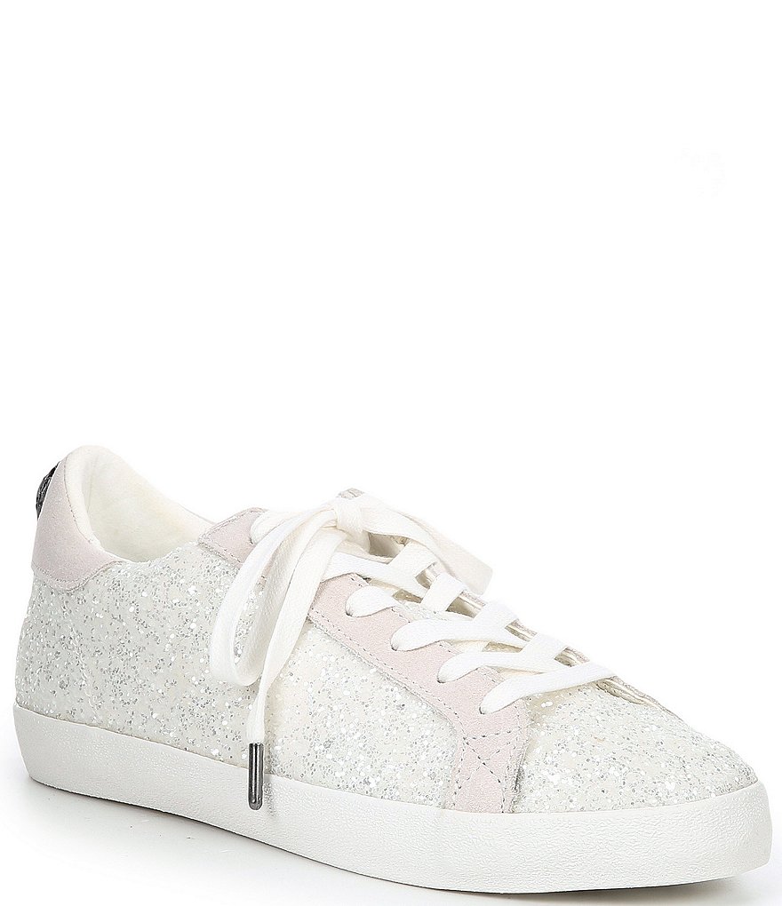 Kurt Geiger London Lexi Eagle Glitter Leather Lace-Up Sneakers
