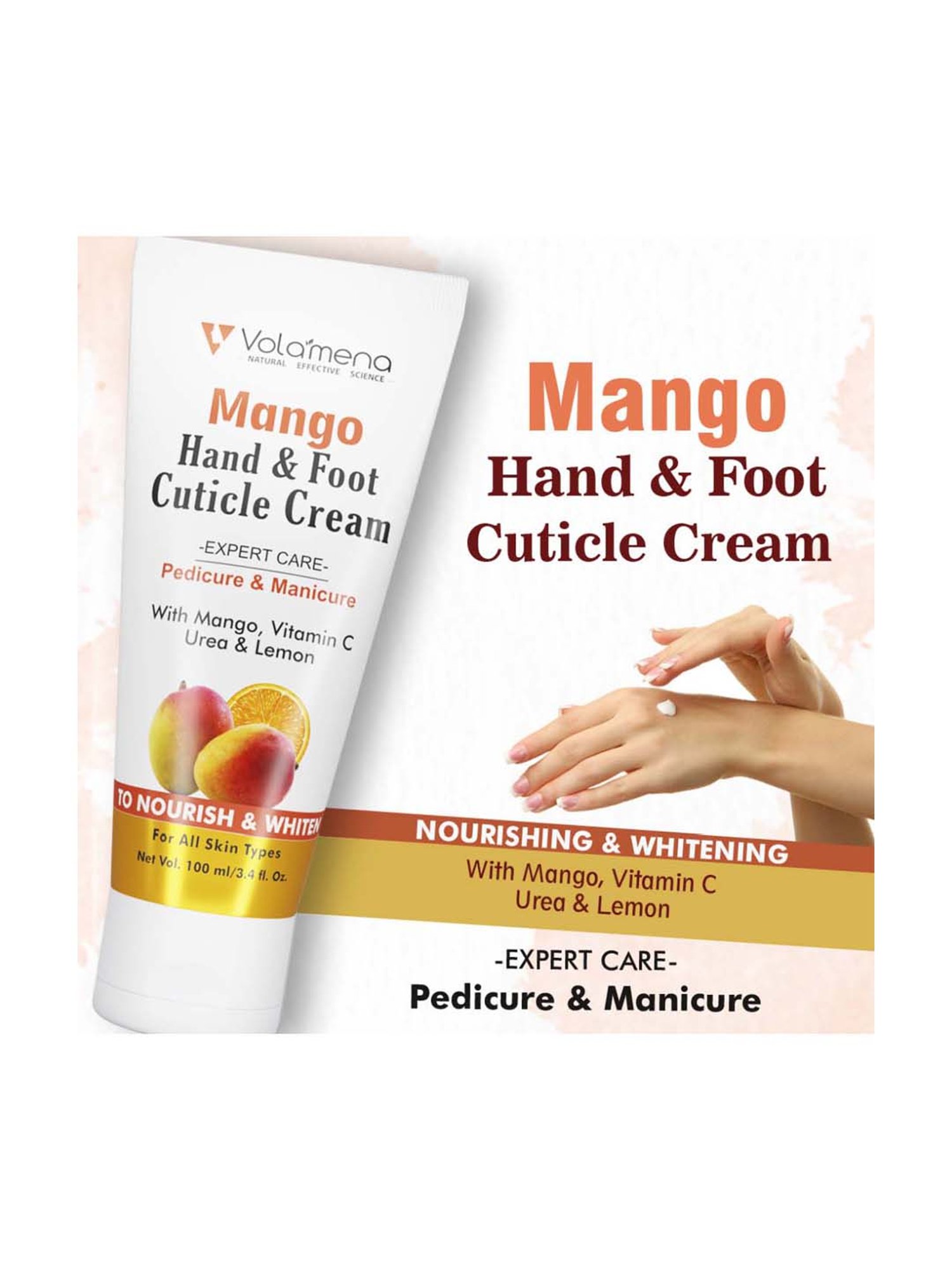 Volamena Mango Hand And Foot Cuticle Cream - 100 ml