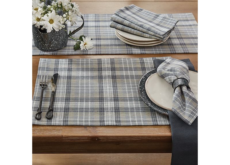 Park Designs Hartwick Placemat Set - Gray