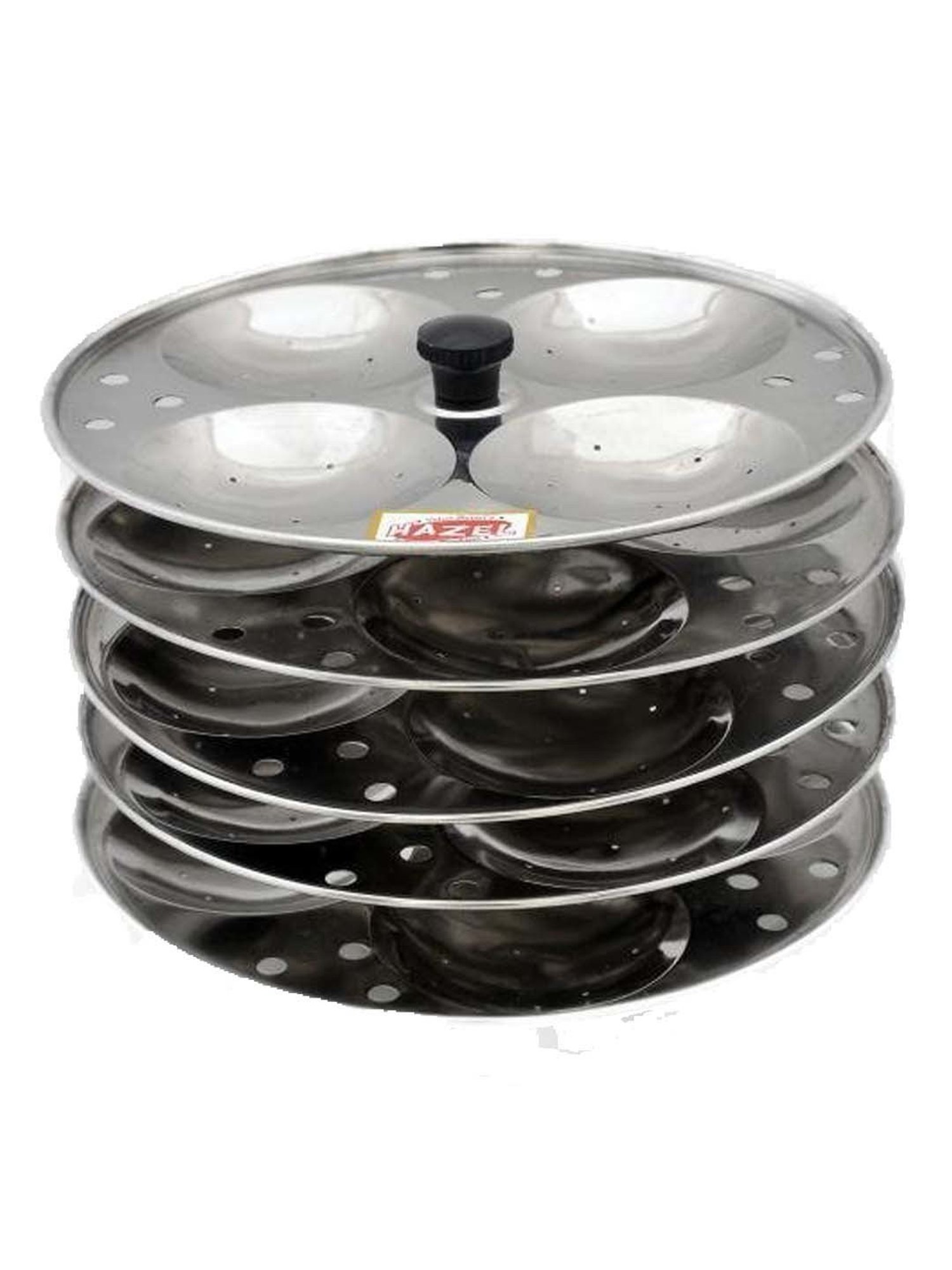 Butterfly Silver Stainless Steel Standard Idli Maker With Friendly Cooker