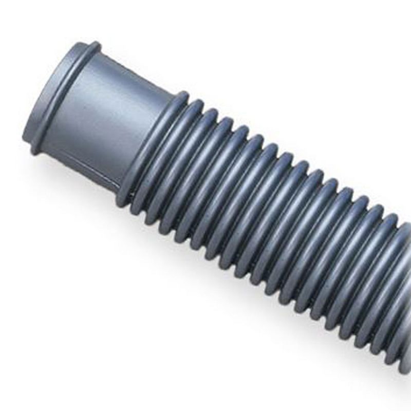 JED Pool Tools 1.5 Inch 12 Foot Abrasion Resistant UV Protected Heavy Silver Blow Molded Filter Connection Hose for Above Ground Swimming Pool Filter