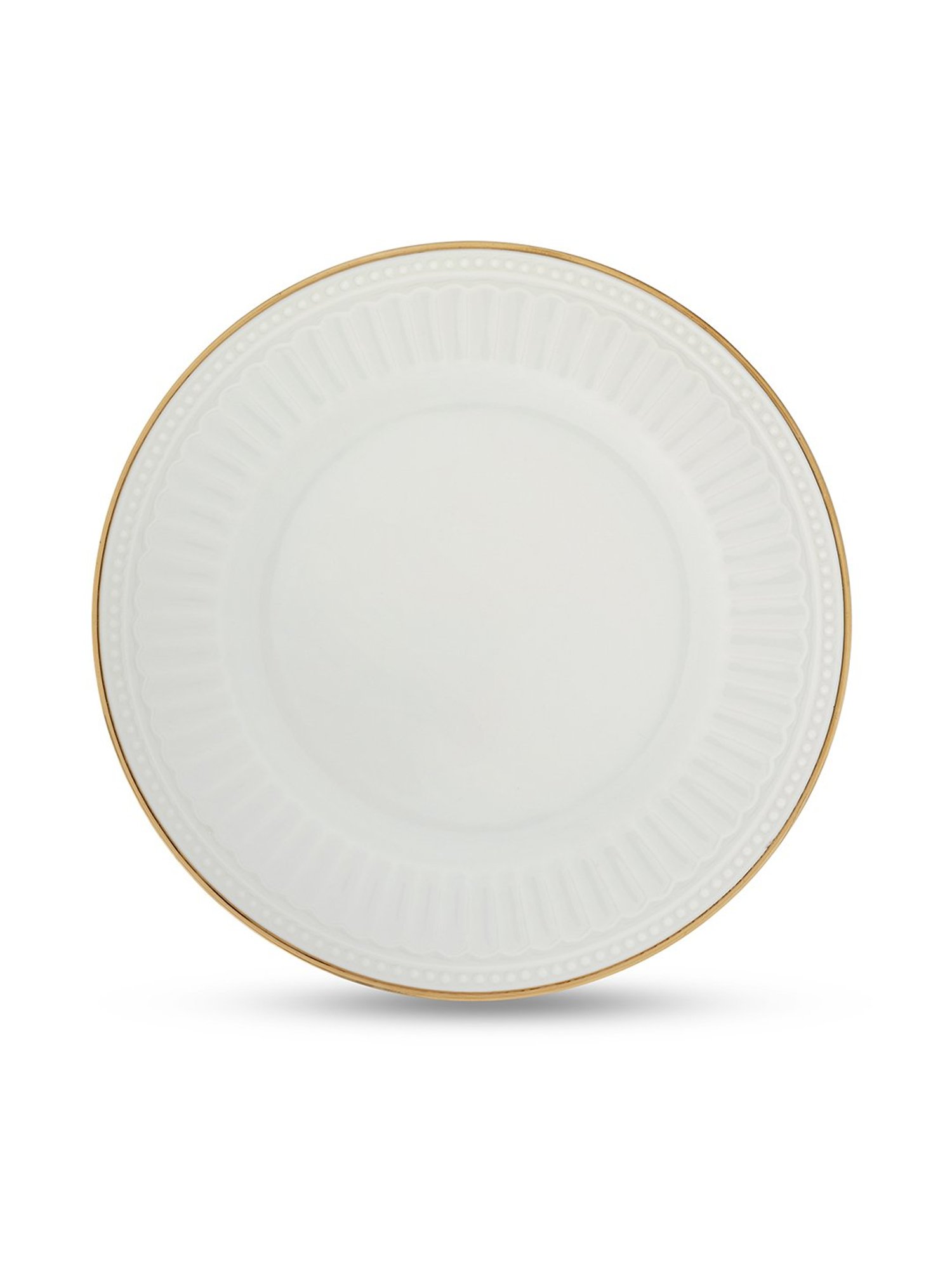 Pure Home and Living White Ceramic Dessert Plates