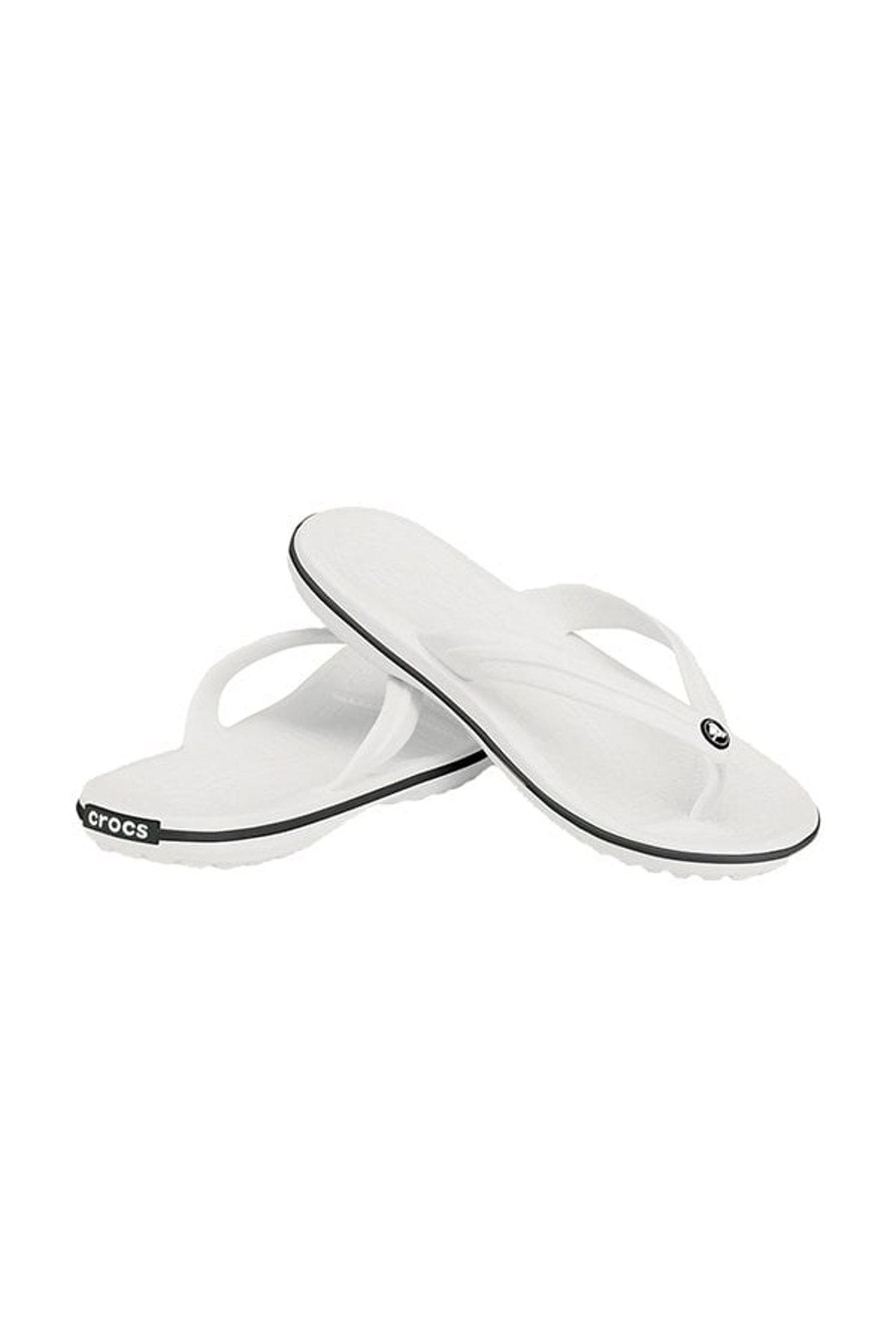 Crocs Unisex Crocband White Flip Flops