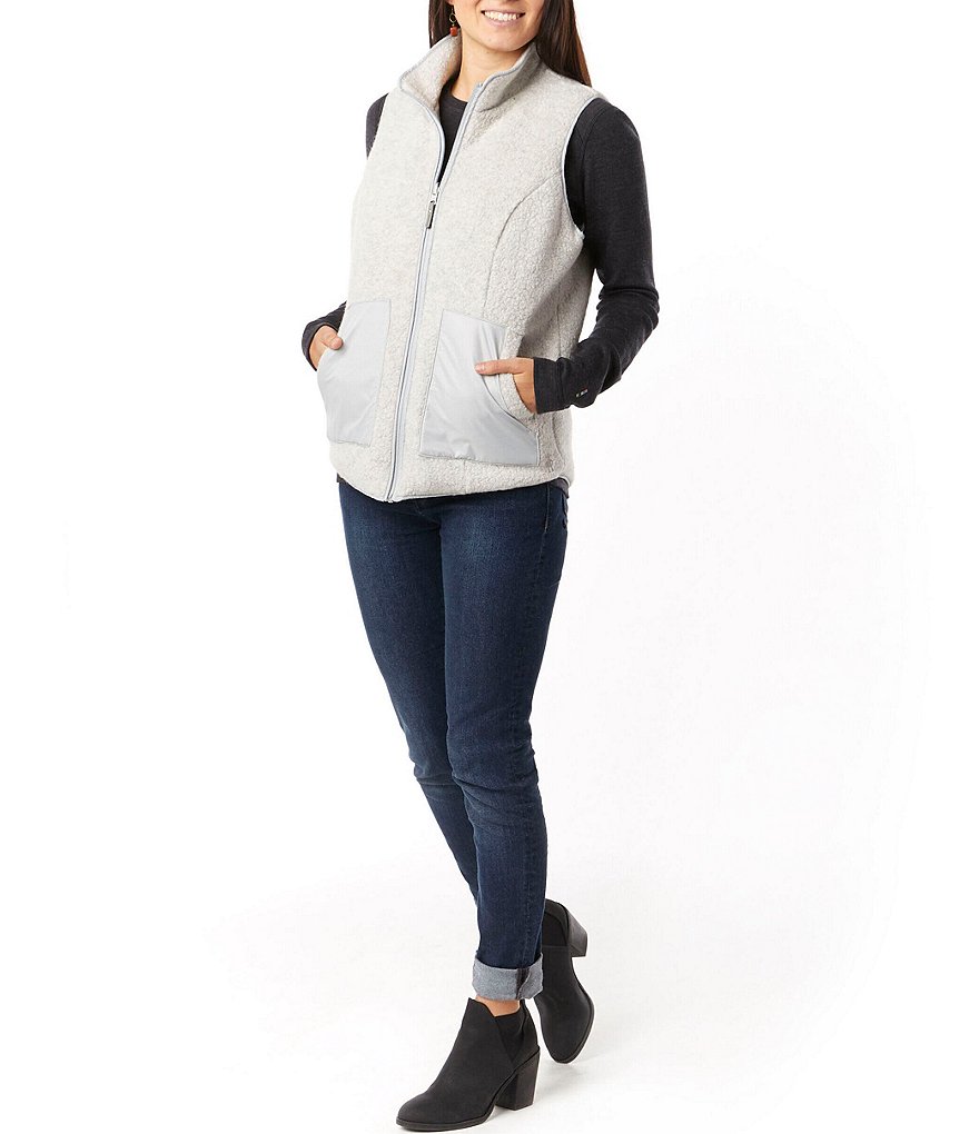 SmartWool Anchor Line Reversible Stand Collar Sherpa Vest