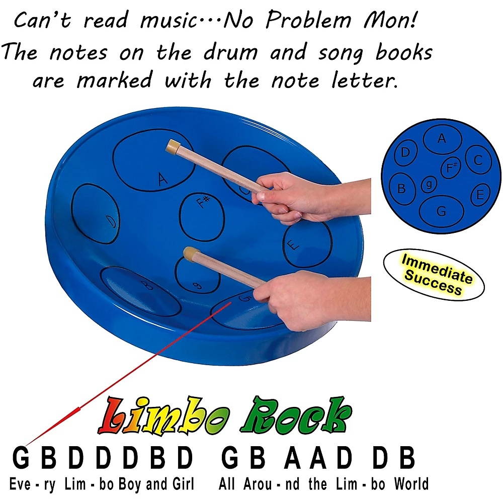 Panyard Jumbie Jam Deluxe Steel Drum Kit Chrome