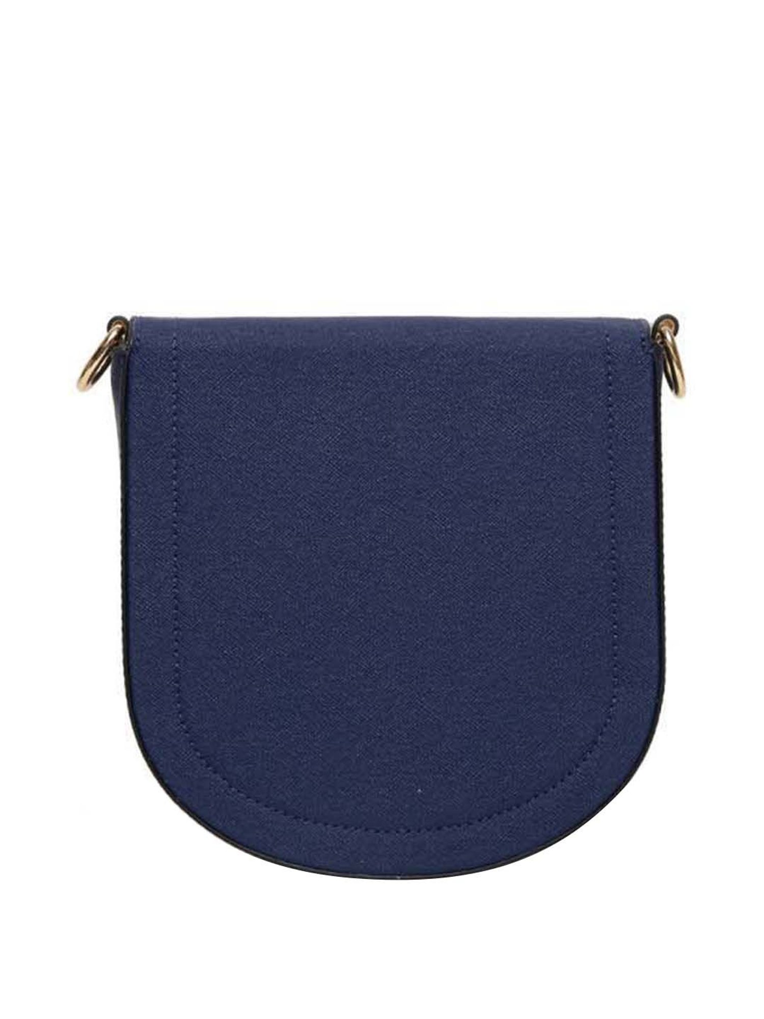 KLEIO Blue Solid Small Sling Handbag
