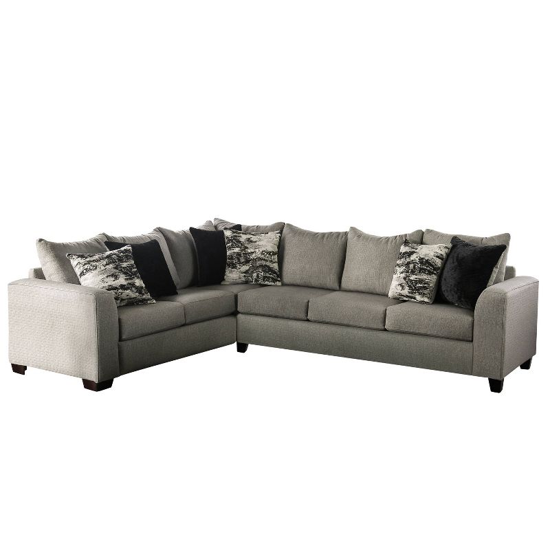 3pc Keswick Sectional Sofa Brown - Abbyson Living