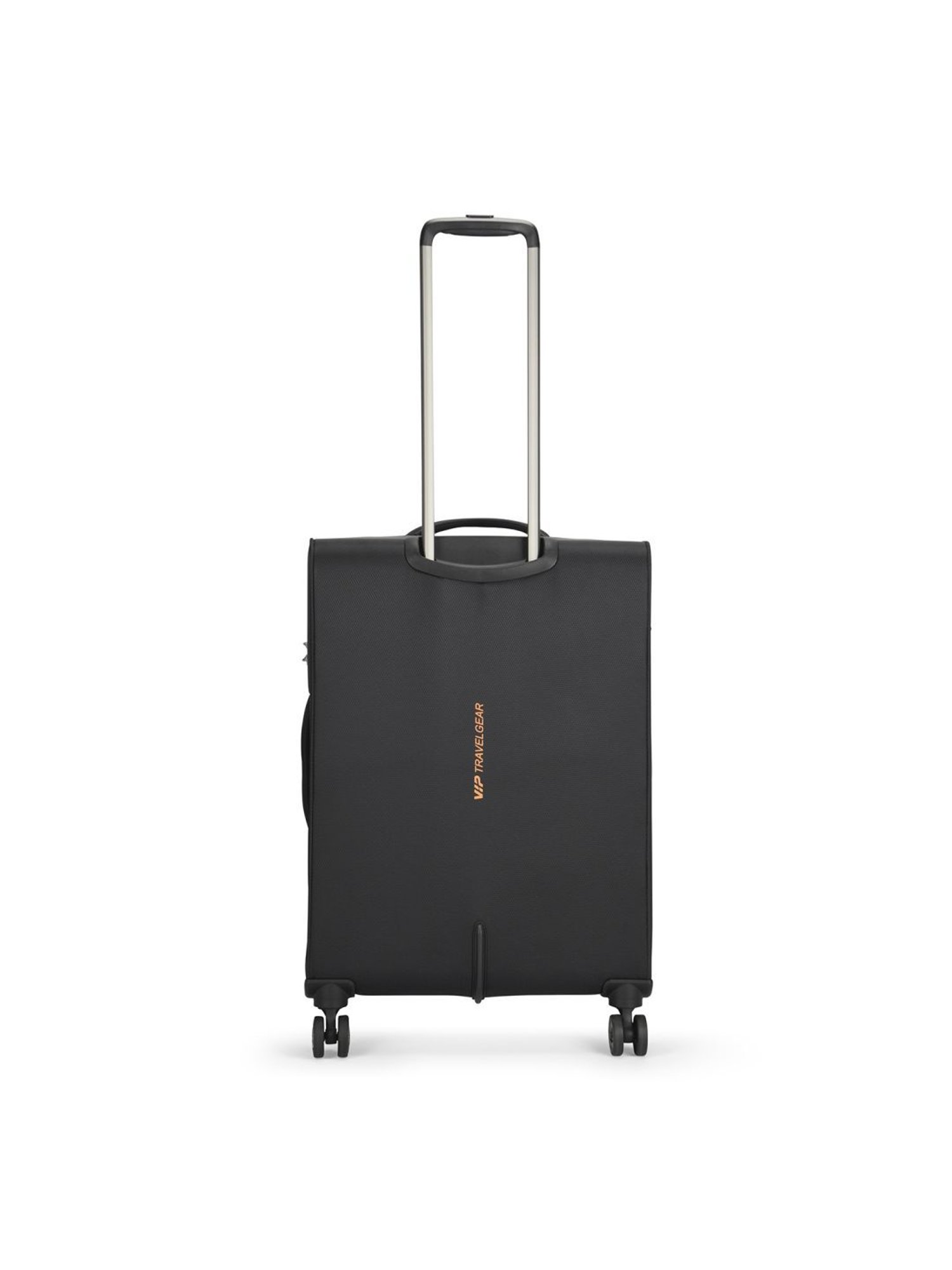 VIP Black 8 Wheels Medium Soft Cabin Trolley Bag 42.5 cm