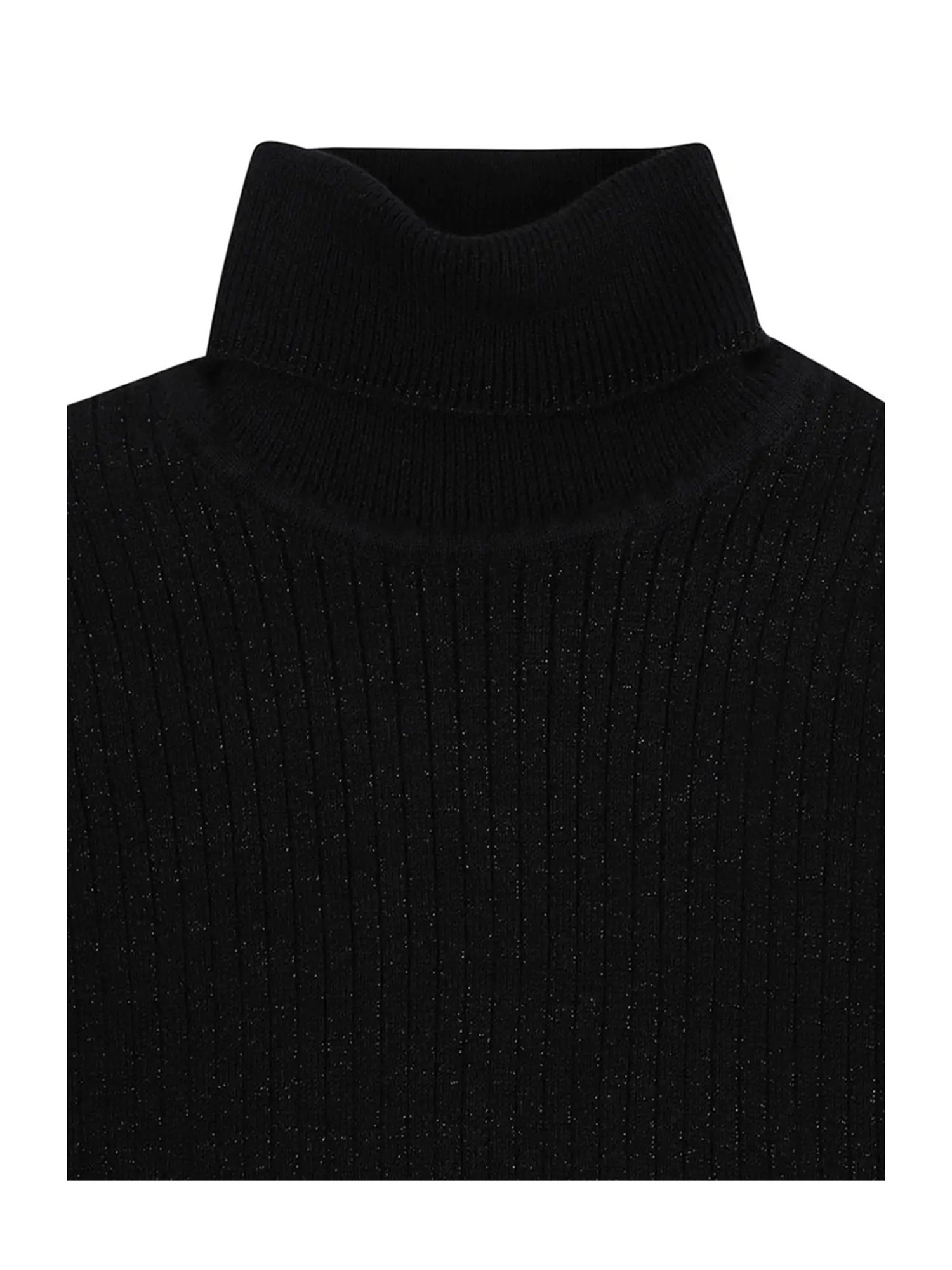 Elle Kids Black Solid Full Sleeves Sweater