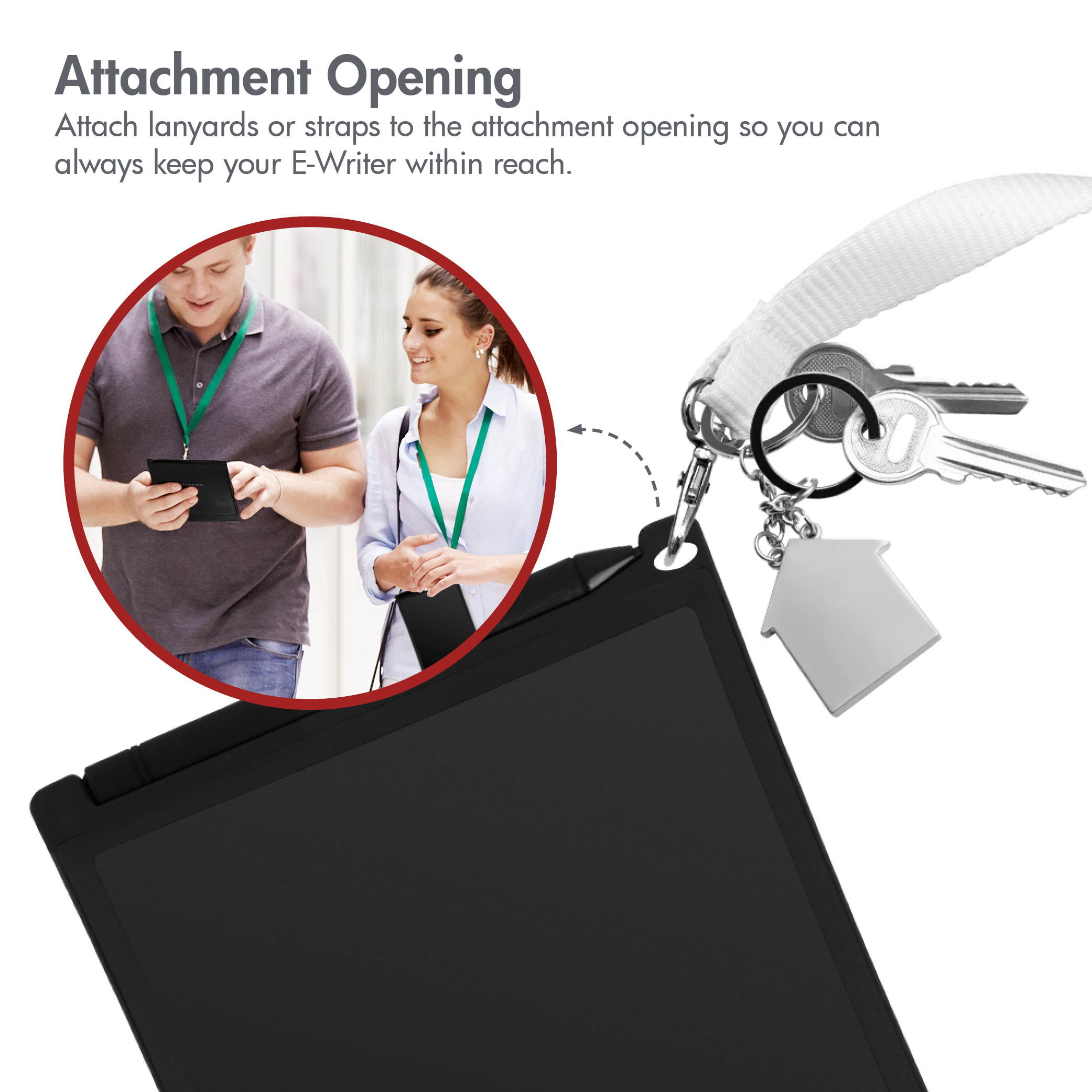 Viotek EWriter Writing Tablet - 8.5&rdquo; Writing Surface with Viotek Eye-Guard Technology, Comes with Stylus and Stylus Holder, Lightweight, Green Ink Markings, 4 Magnets  - LCD Drawing Tablet