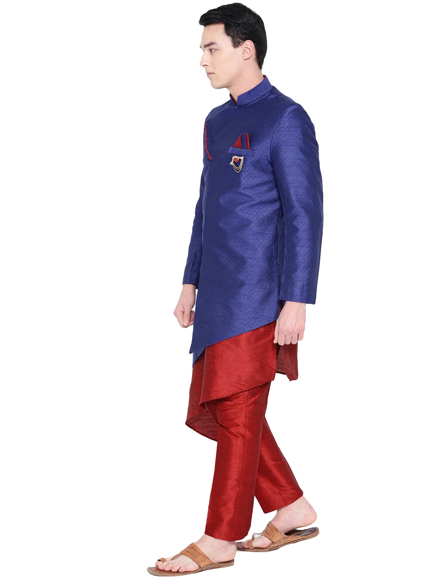 SG RAJASAHAB Multi Regular Fit Kurta Set