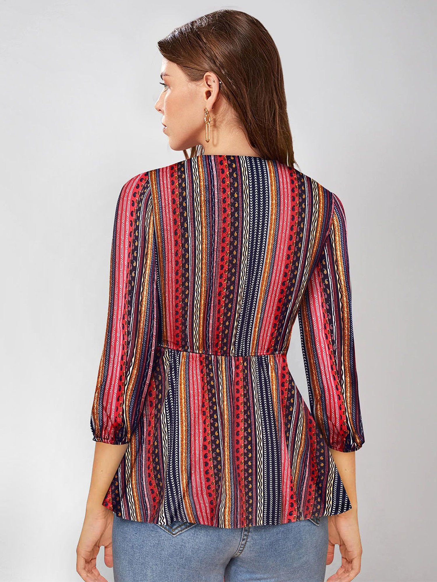 KERI PERRY Multicolor Printed Top