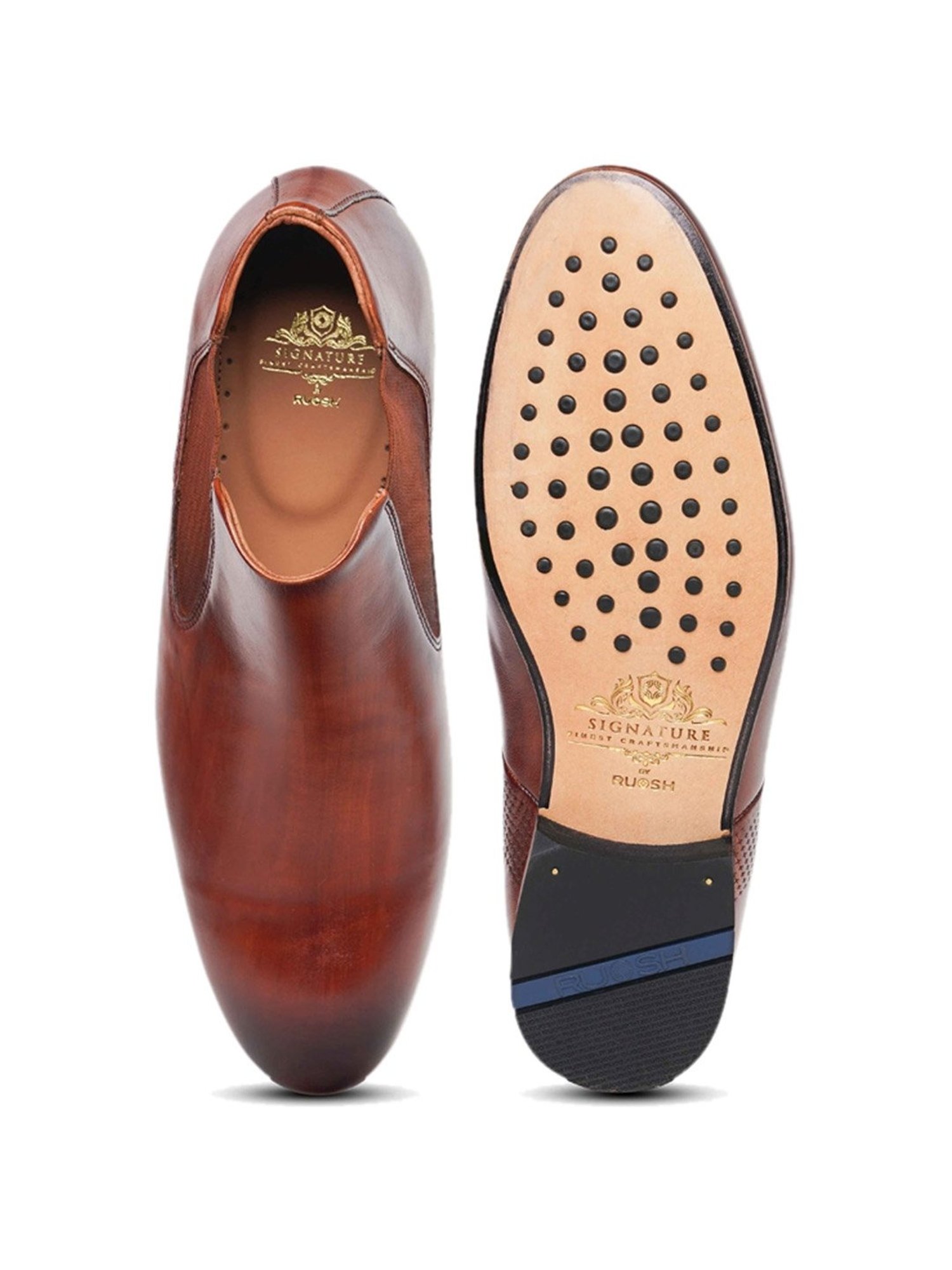 Ruosh Men's Brown Chelsea Boots