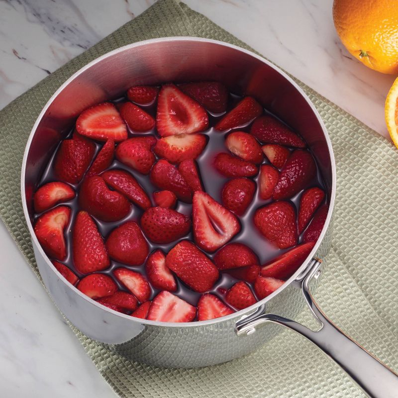 Tramontina Gourmet Tri-Ply Clad 2qt Sauce Pan with Lid Silver