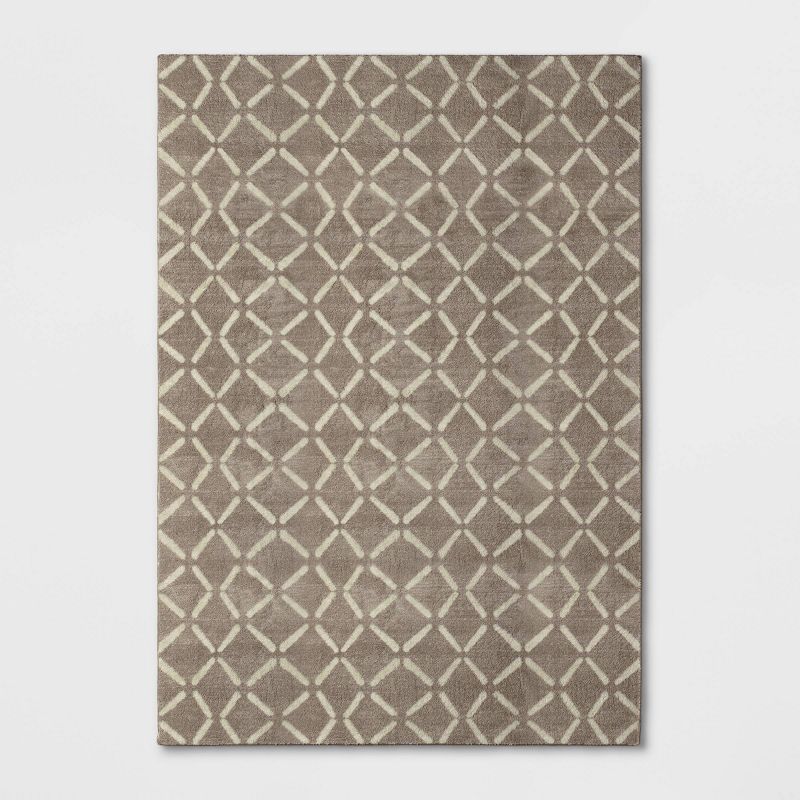 7'x10' Willards Geo Diamond Rug Tan - Threshold™