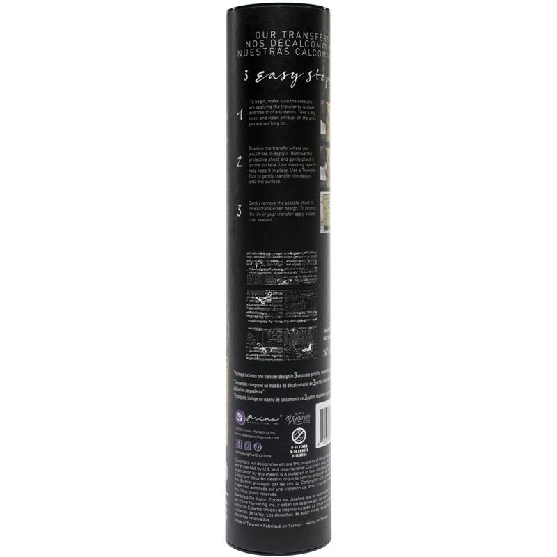 Prima Re-Design Decor Transfer-Music & Butterflies 24"X30"