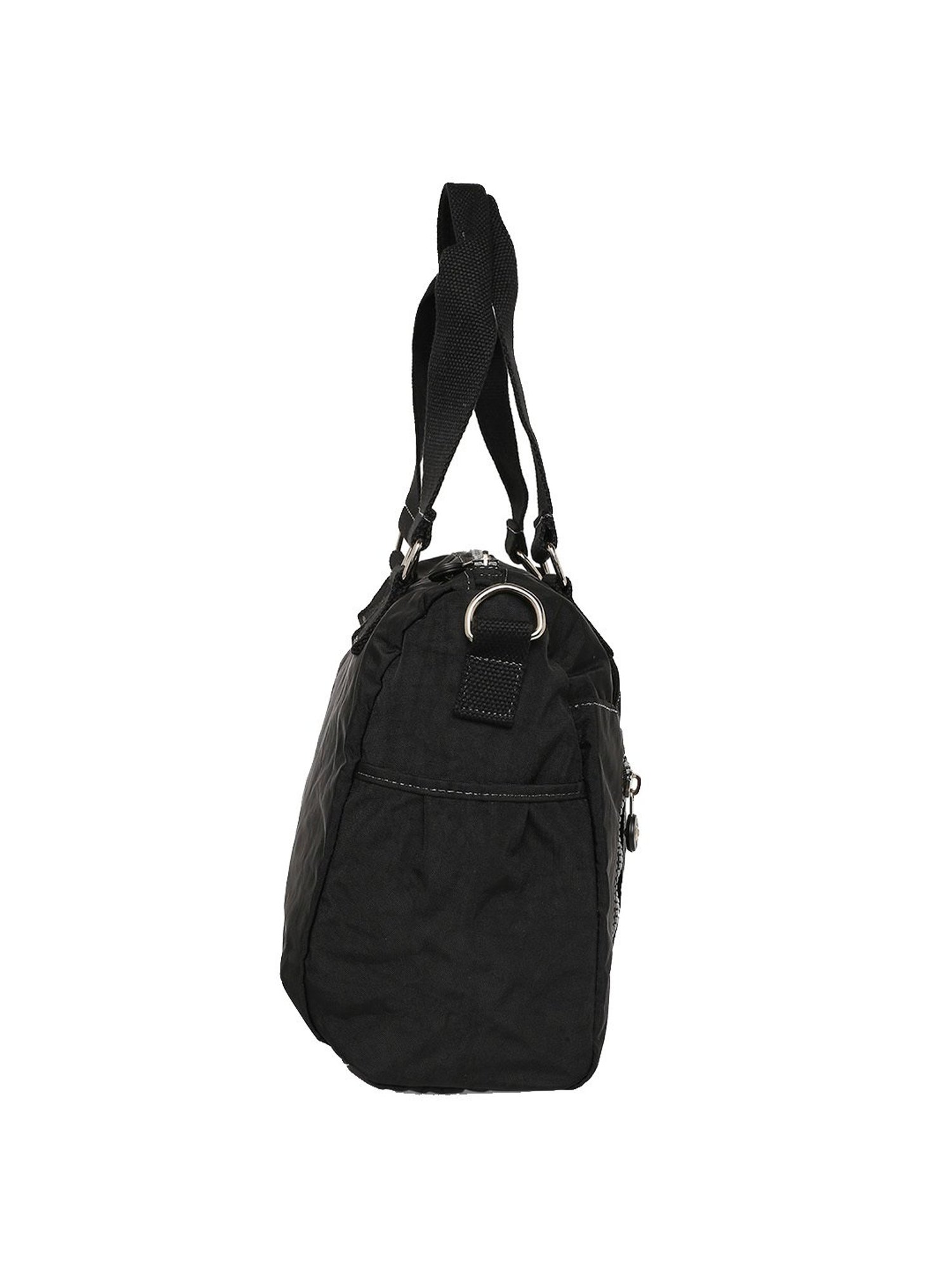 Baomi Black Solid Medium Handbag