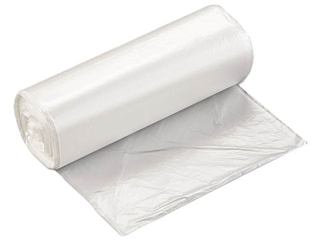 Inteplast Group EC2433N High-Density Can Liner, 24 x 33, 16gal, 5mic, Clear, 50/Roll, 20 Rolls/Carton, 1 Carton