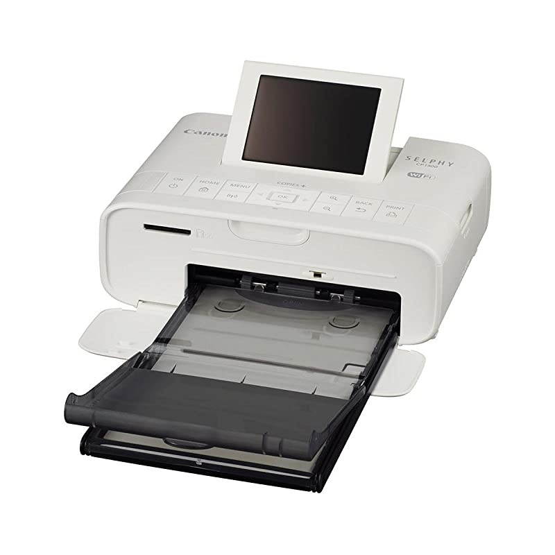 SELPHY CP1300 Wireless Compact Photo Printer White Bundle with USB Cable 6 Microfiber Cloth