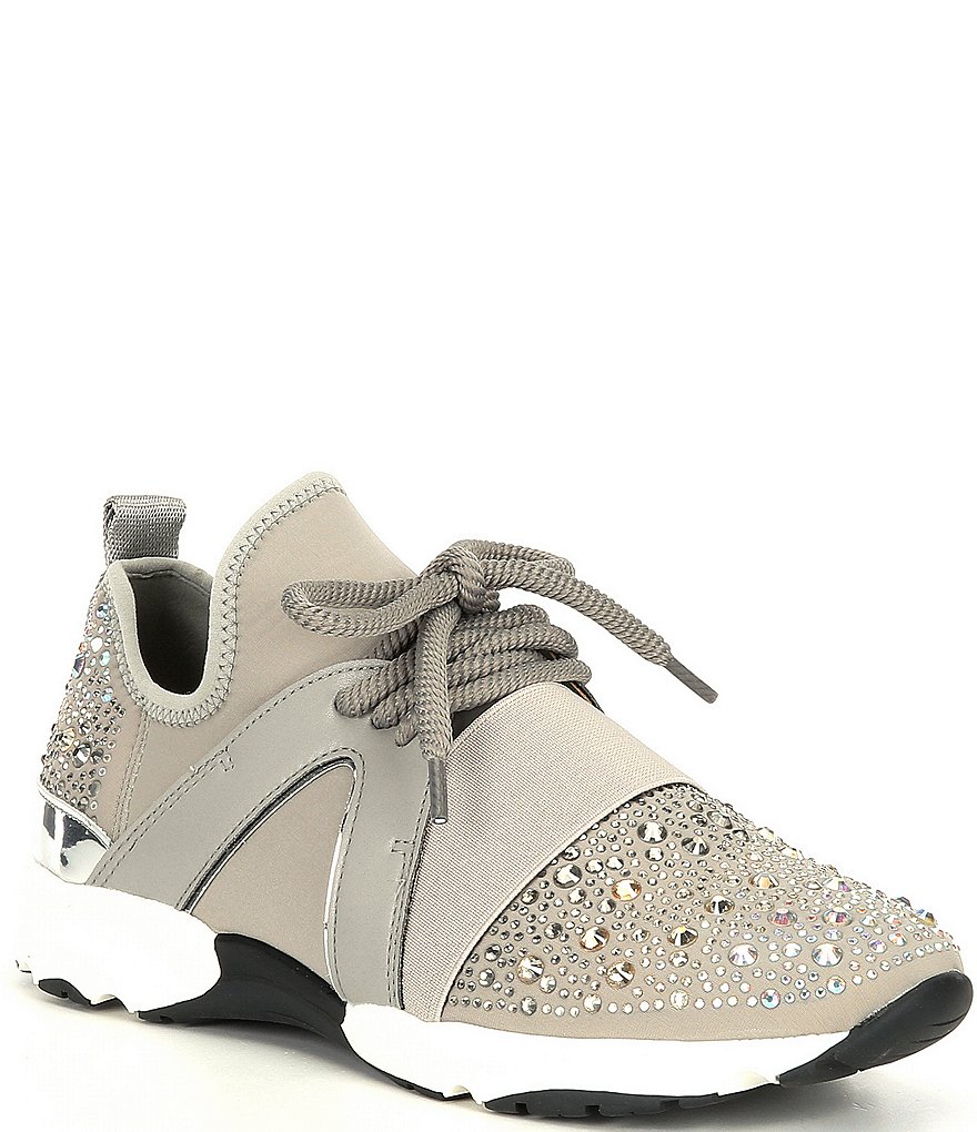 Carvela Lament Bling Embellished Lace-Up Sneakers