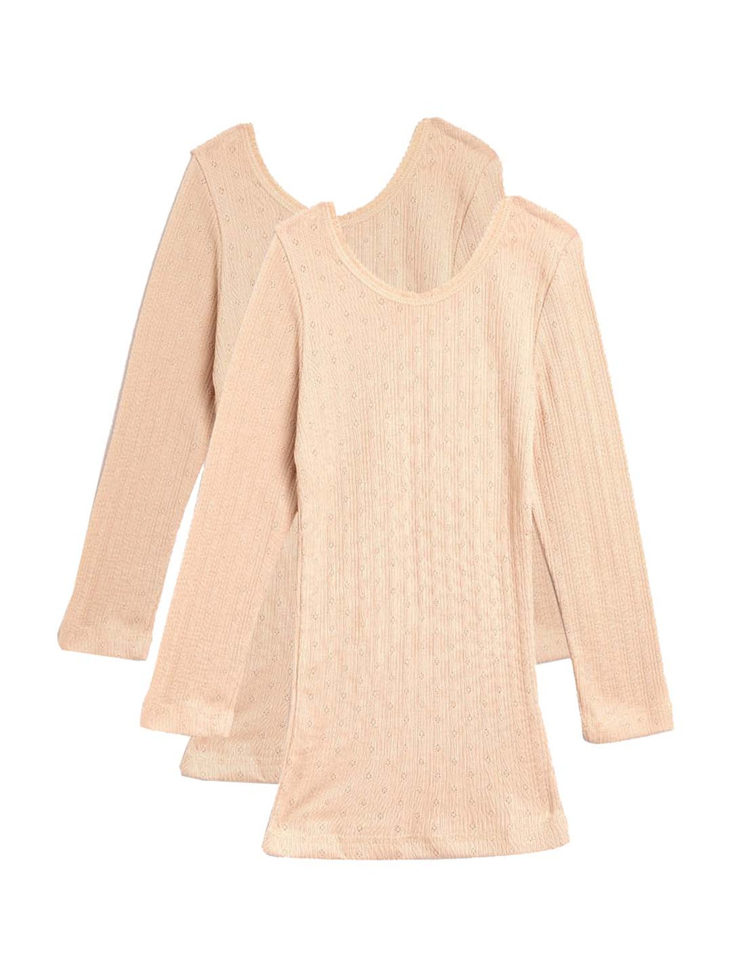 Kanvin Kids Skin Regular Fit Thermal Tops - Set of 2