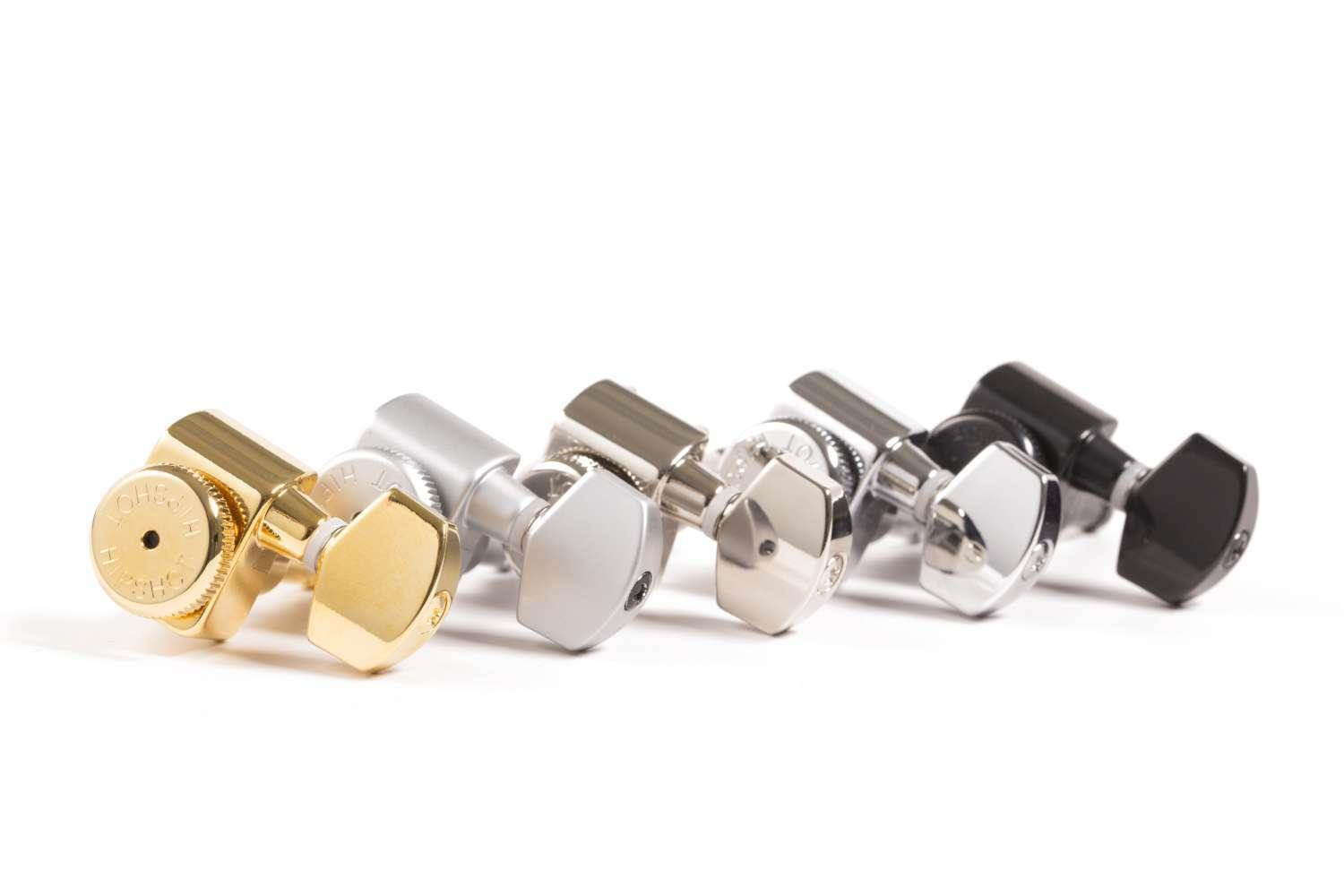 Hipshot Fender Drop-in Directrofit locking 2-pin tuners Satin Chrome, Lefty