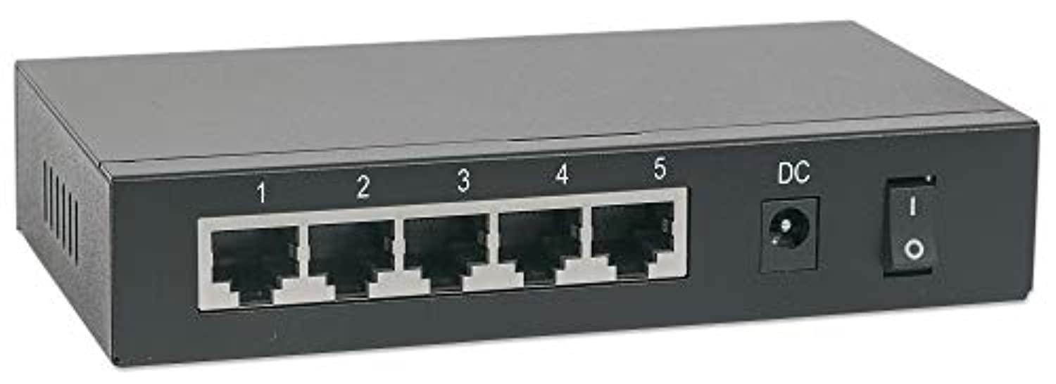 Intellinet PoE-Powered 5-Port Gigabit Switch with PoE Passthrough