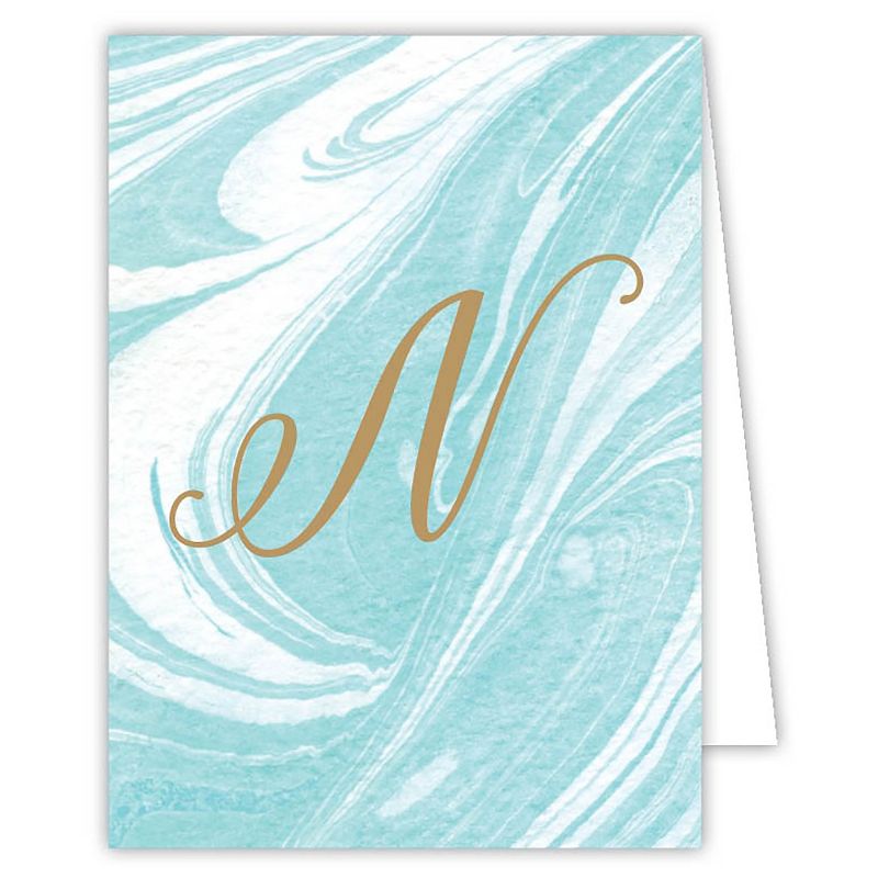 Marble Note Cards - Monogram N