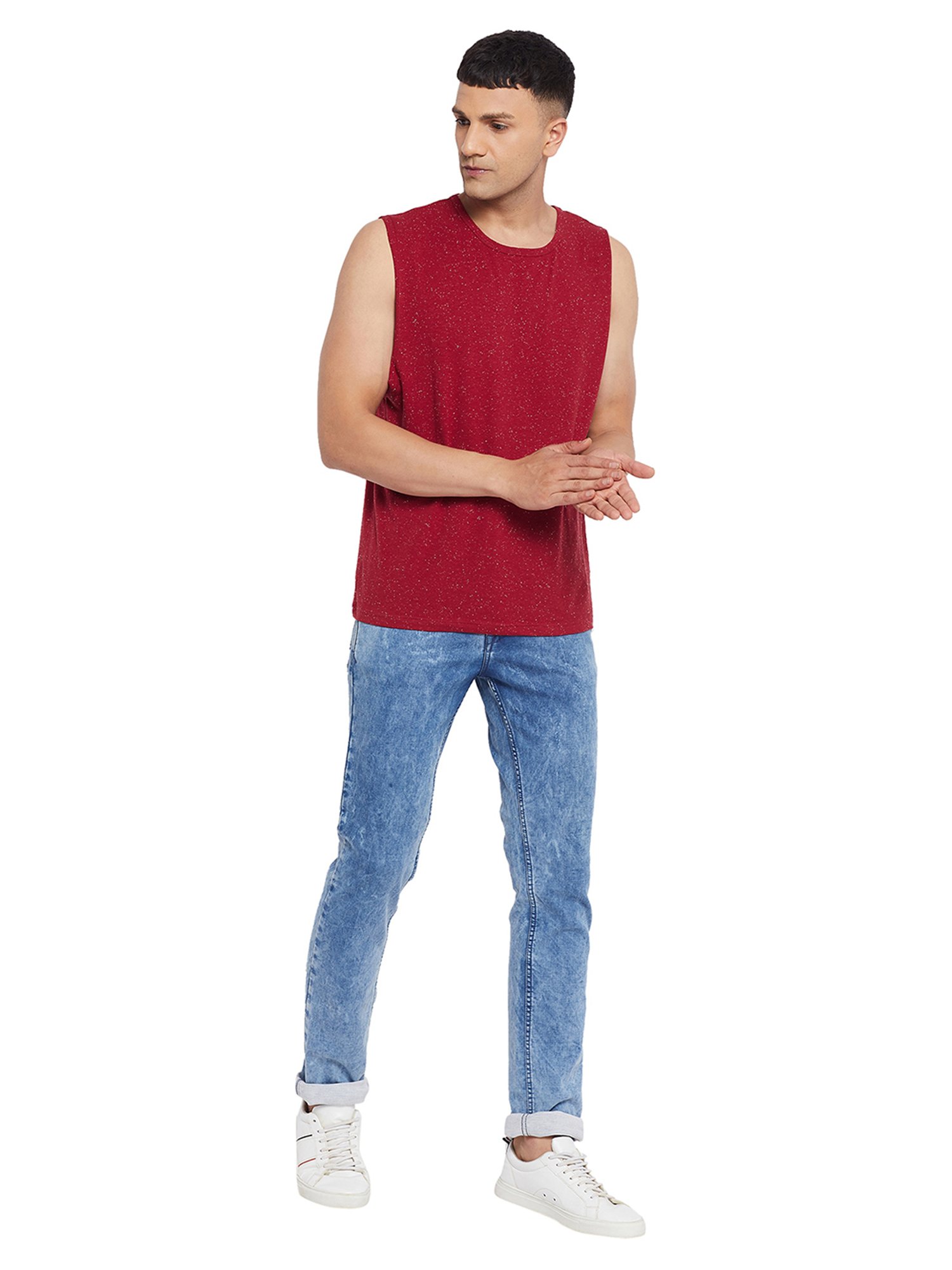 Hypernation Maroon Crew T-Shirt