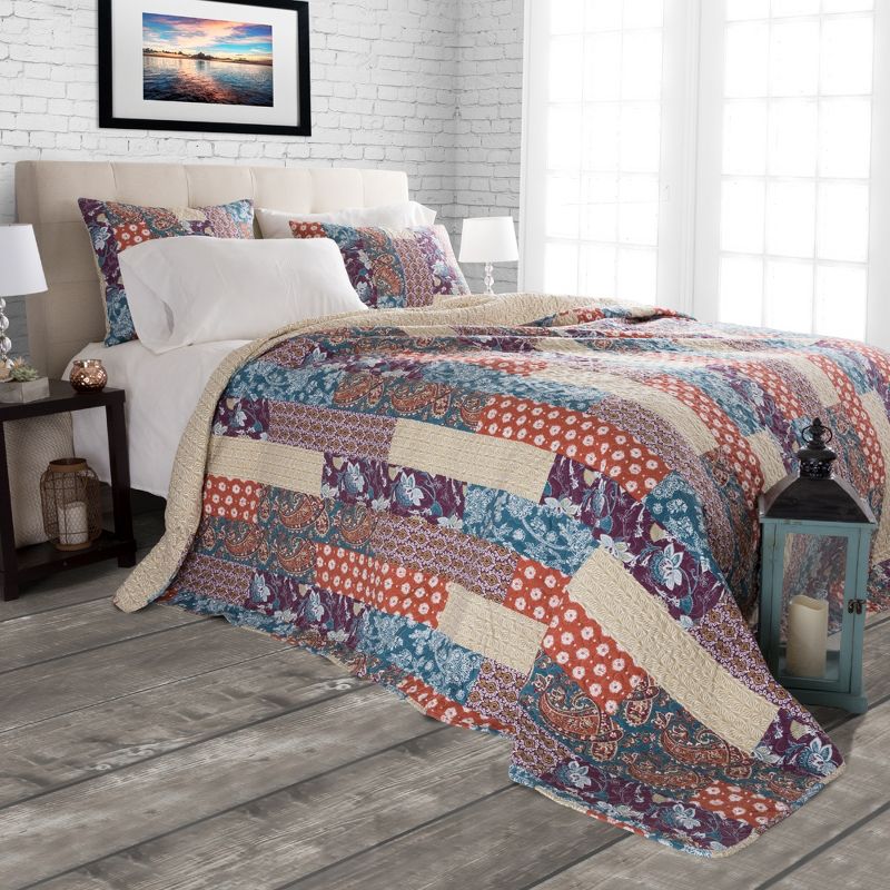 Cabin and Lodge Santa Fe Quilt Set (King) 3pc - Yorkshire Home